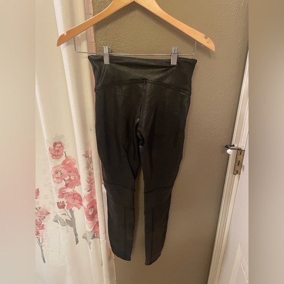 Spanx Faux Leather Moto Leggings Black Small NWT - Picture 6 of 6